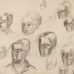 Études de têtes cubistes