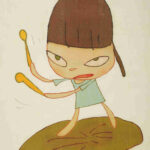 YOSHITOMO NARA_Marching on a butterbur leaf 2019